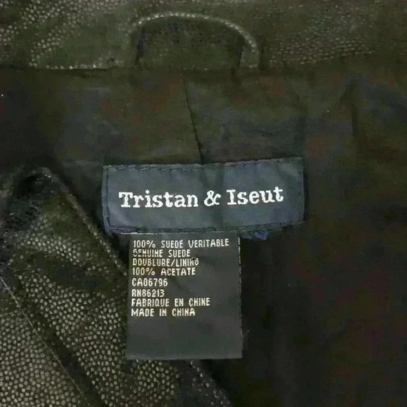 Black Suede Leather Jacket, Shacket - Picture 6 of 6